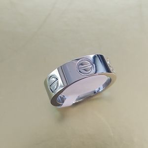 Stainless steel screw ring size 6 women's